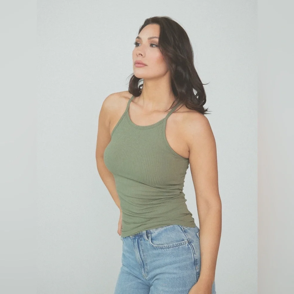 Klassy Network Ribbed High Neck Brami - Picture 5 of 12